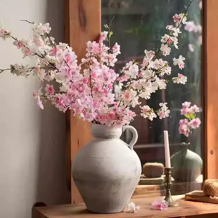 Blushing Cherry Blossom Branch 43.3" Tall by RusticReach