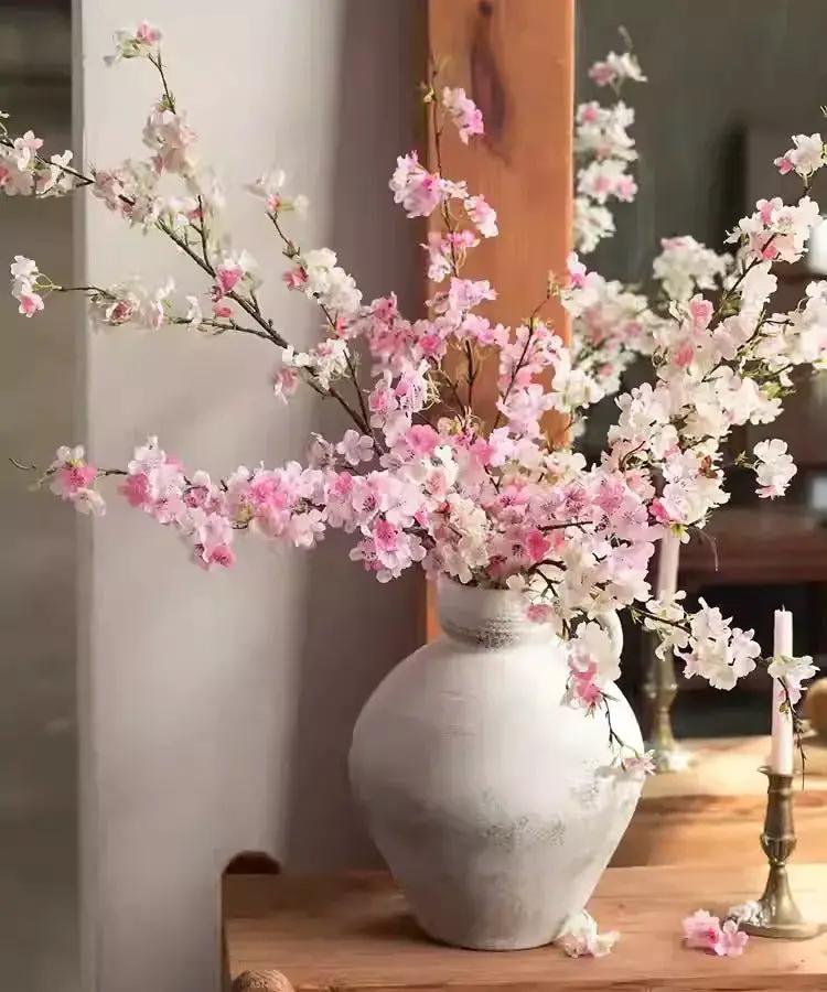 Blushing Cherry Blossom Branch 43.3" Tall by RusticReach