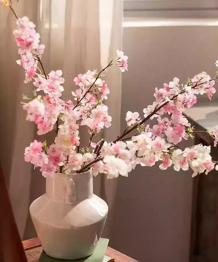 Blushing Cherry Blossom Branch 43.3" Tall by RusticReach