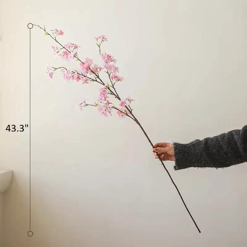 Blushing Cherry Blossom Branch 43.3" Tall by RusticReach