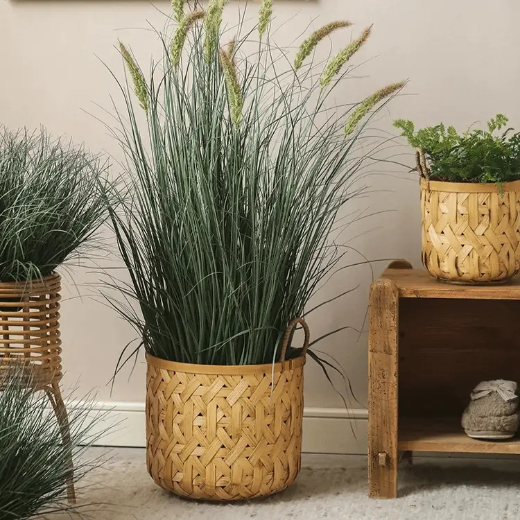 Bamboo Woven Storage Basket by RusticReach