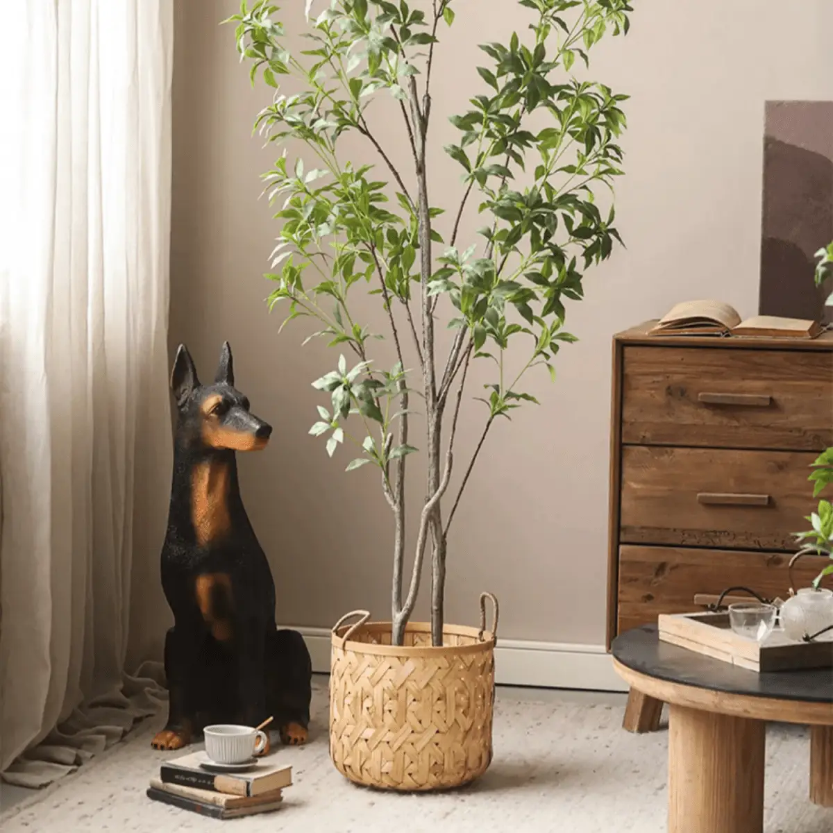 Bamboo Woven Storage Basket by RusticReach