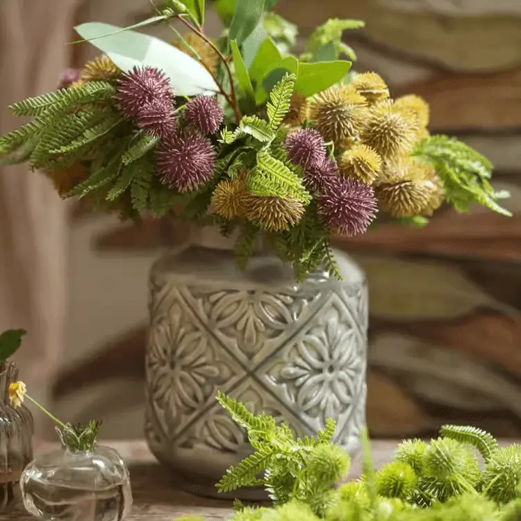 Domino Embossed Pattern Vase by RusticReach