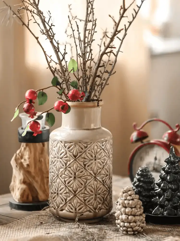 Domino Embossed Pattern Vase by RusticReach