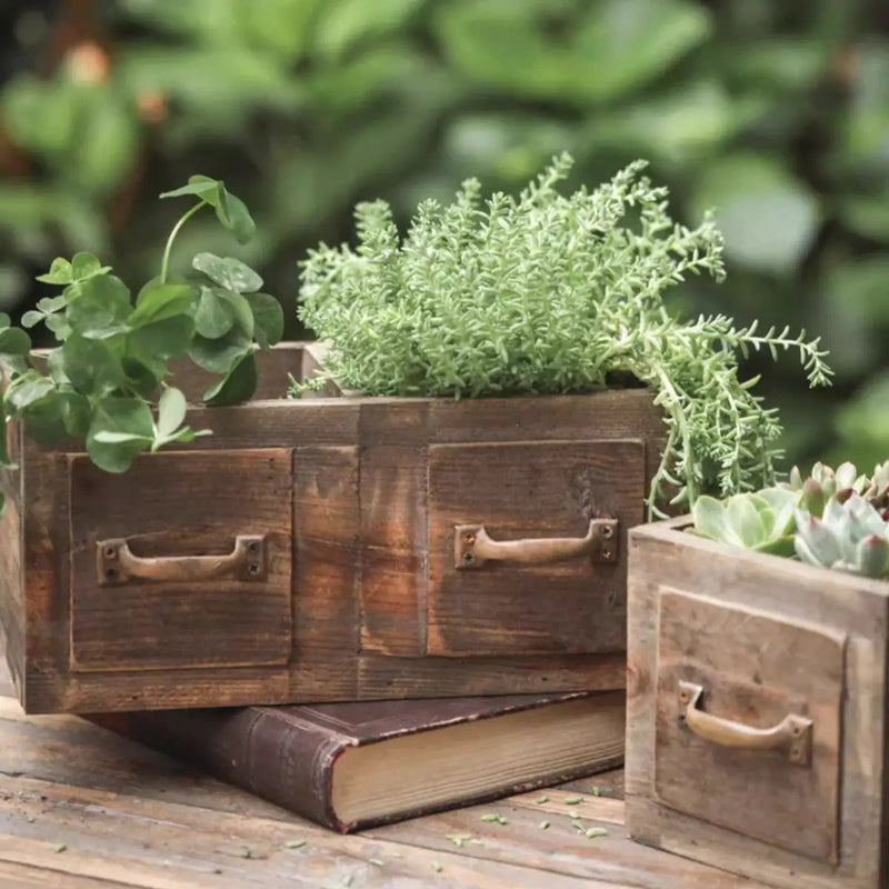 Farmhouse Wooden Box for Succulents or Flowers by RusticReach