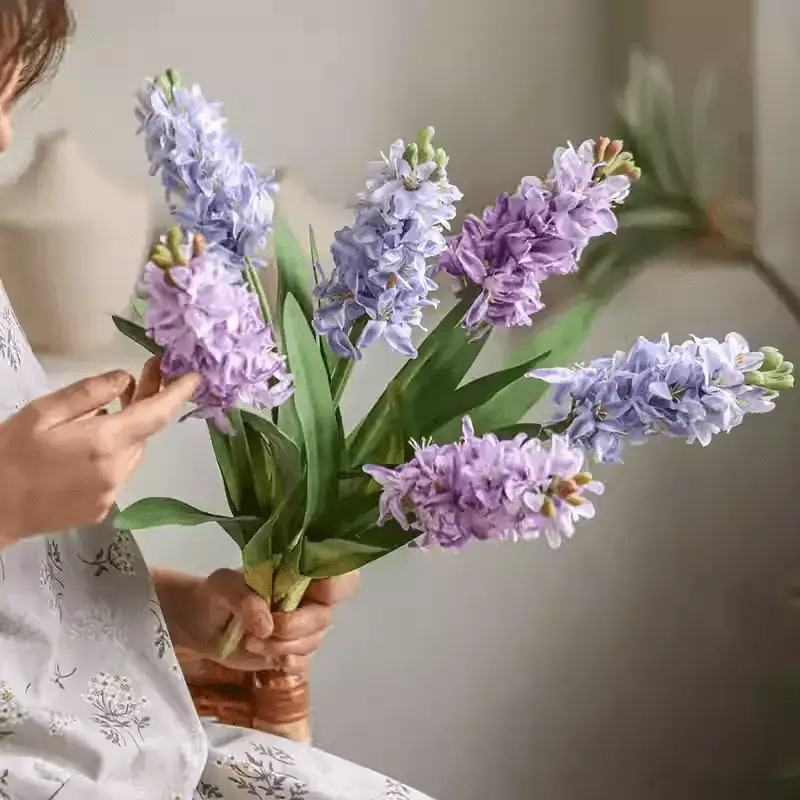 Spring Artificial Hyacinth Stem 16" Tall by RusticReach