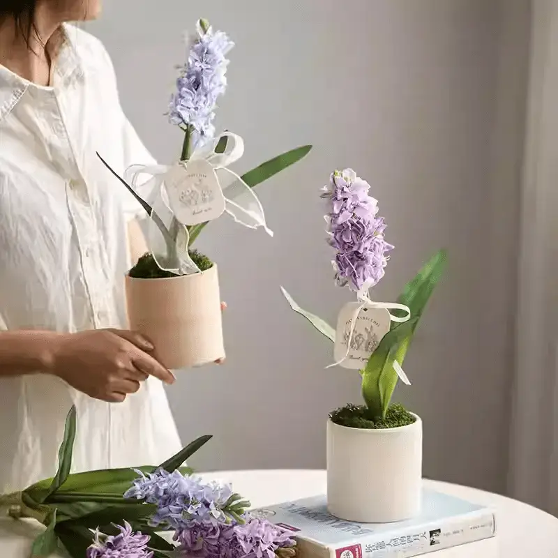 Spring Artificial Hyacinth Stem 16" Tall by RusticReach