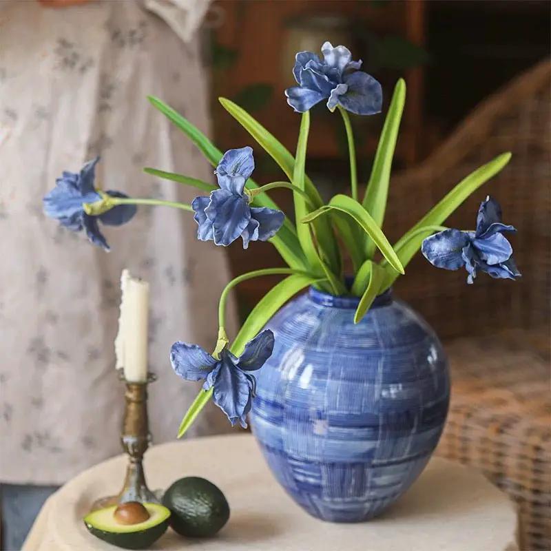 Silk Iris Flower 22" Tall by RusticReach