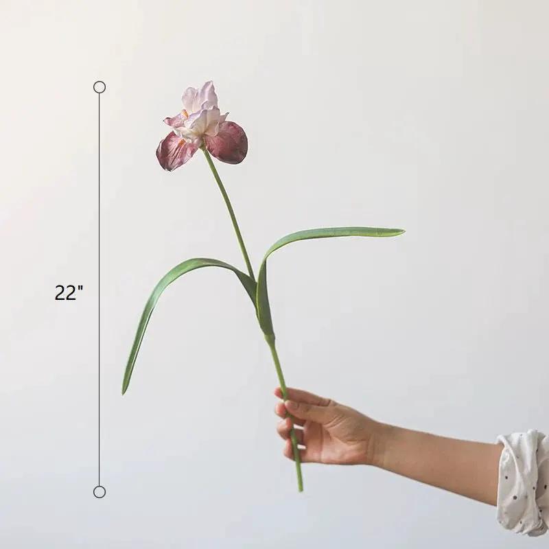 Silk Iris Flower 22" Tall by RusticReach
