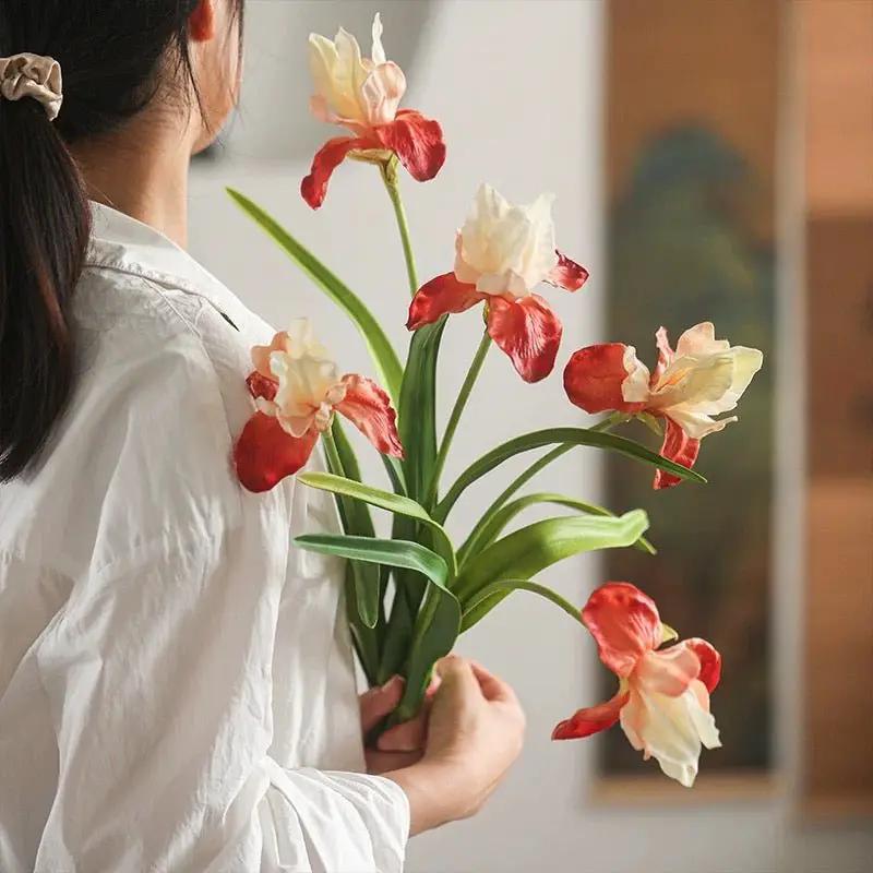 Silk Iris Flower 22" Tall by RusticReach