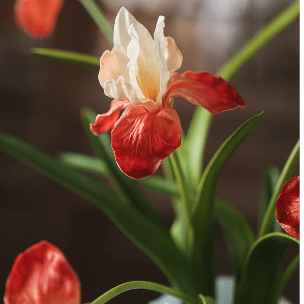 Silk Iris Flower 22" Tall by RusticReach