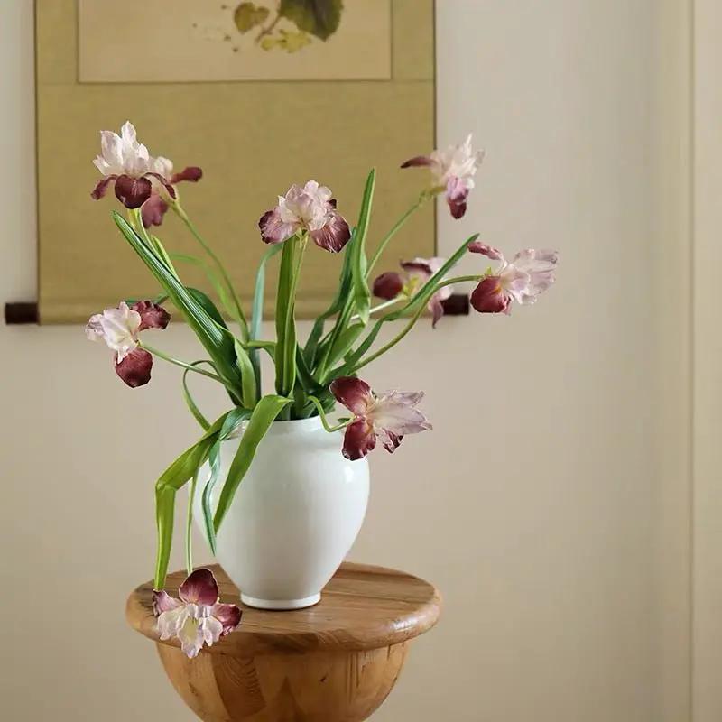 Silk Iris Flower 22" Tall by RusticReach