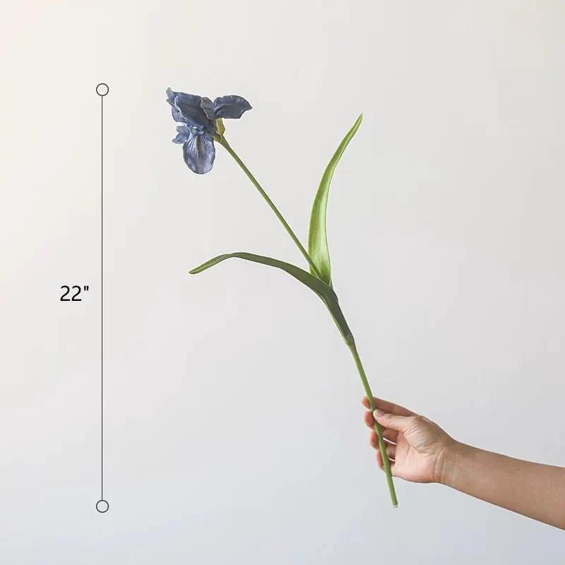 Silk Iris Flower 22" Tall by RusticReach