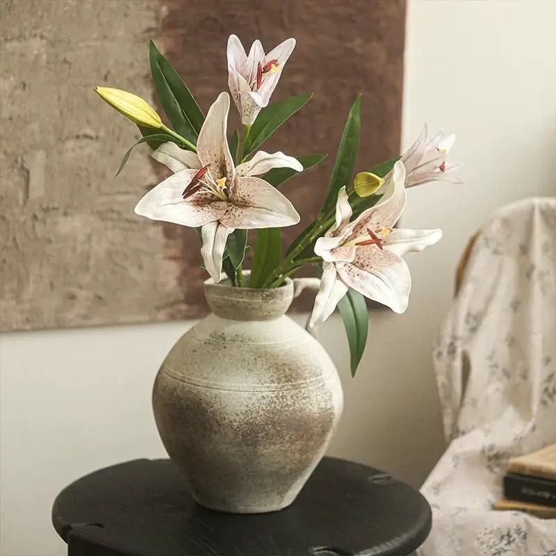 Artificial Real Touch Lily Stem 30" Tall by RusticReach