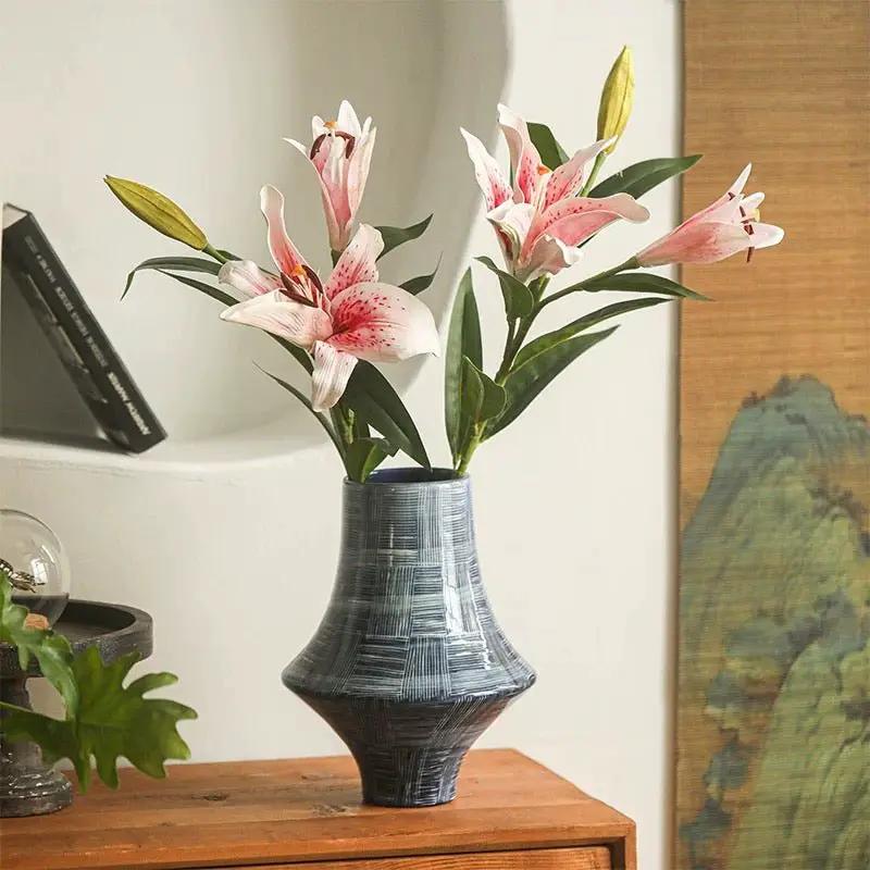 Artificial Real Touch Lily Stem 30" Tall by RusticReach