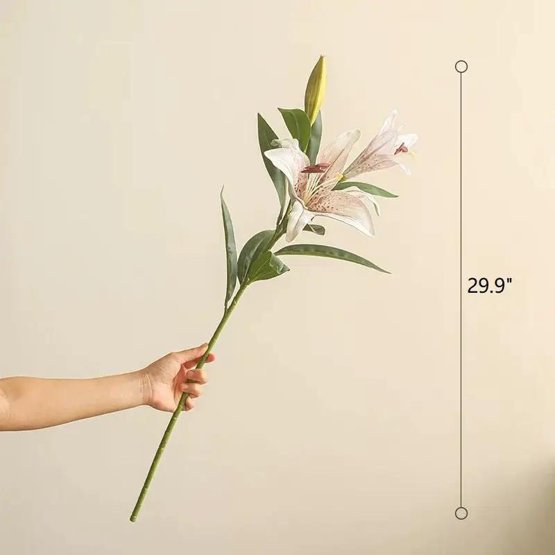 Artificial Real Touch Lily Stem 30" Tall by RusticReach