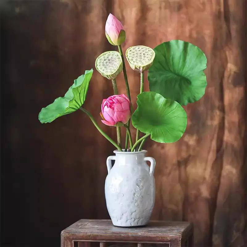 Artificial Lotus Flower and Seedpod by RusticReach
