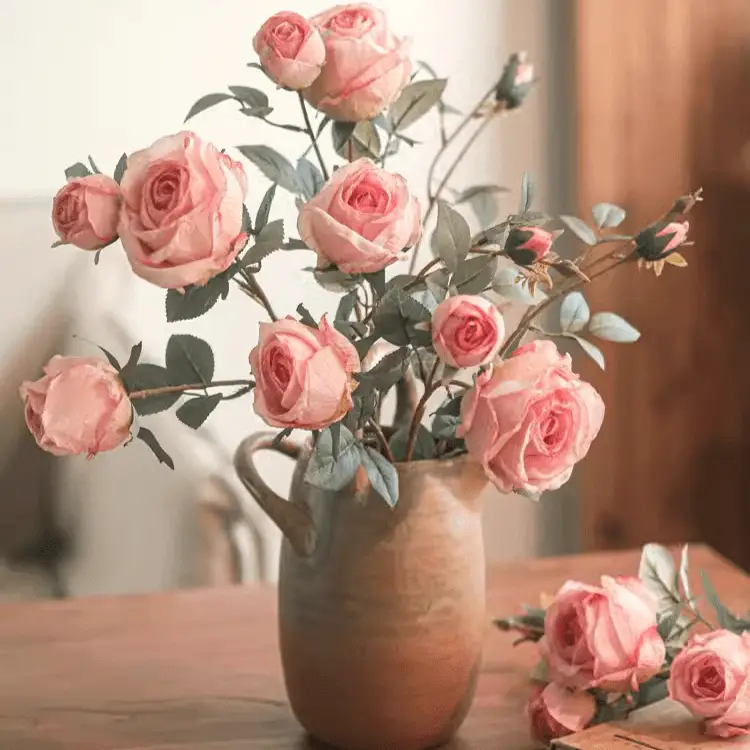 Miriya Large Rose Flower Stem 25.2" Tall by RusticReach