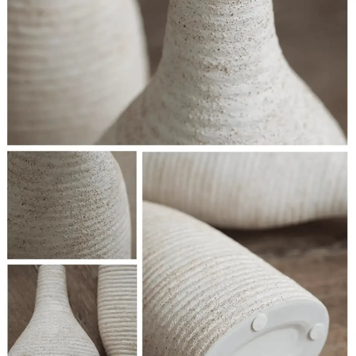 Narrow Neck Vase in White by RusticReach