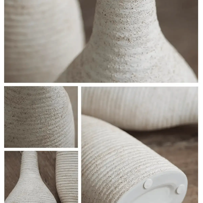 Narrow Neck Vase in White by RusticReach
