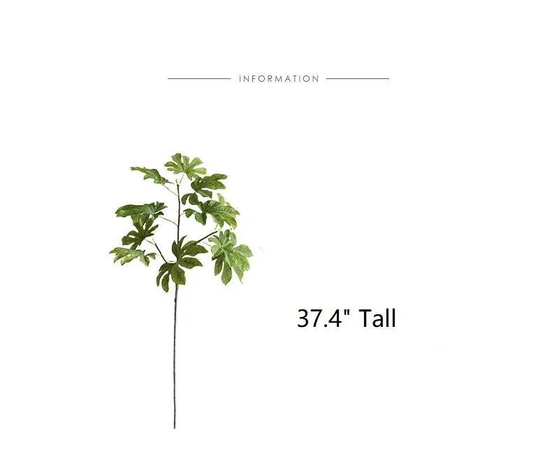 Artificial Octagonal Foliage Branch 37.4" Tall by RusticReach