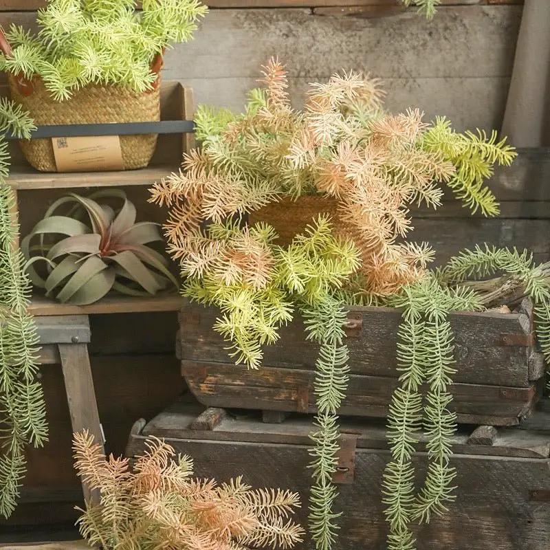 Faux Pine Leaf Stem 17.7" Tall by RusticReach
