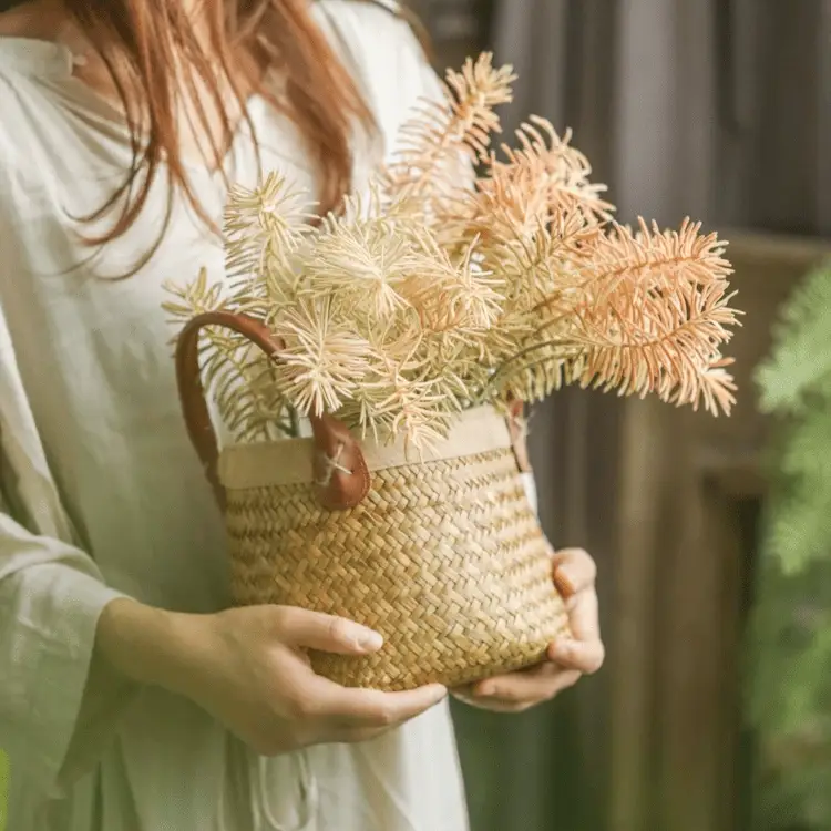 Faux Pine Leaf Stem 17.7" Tall by RusticReach