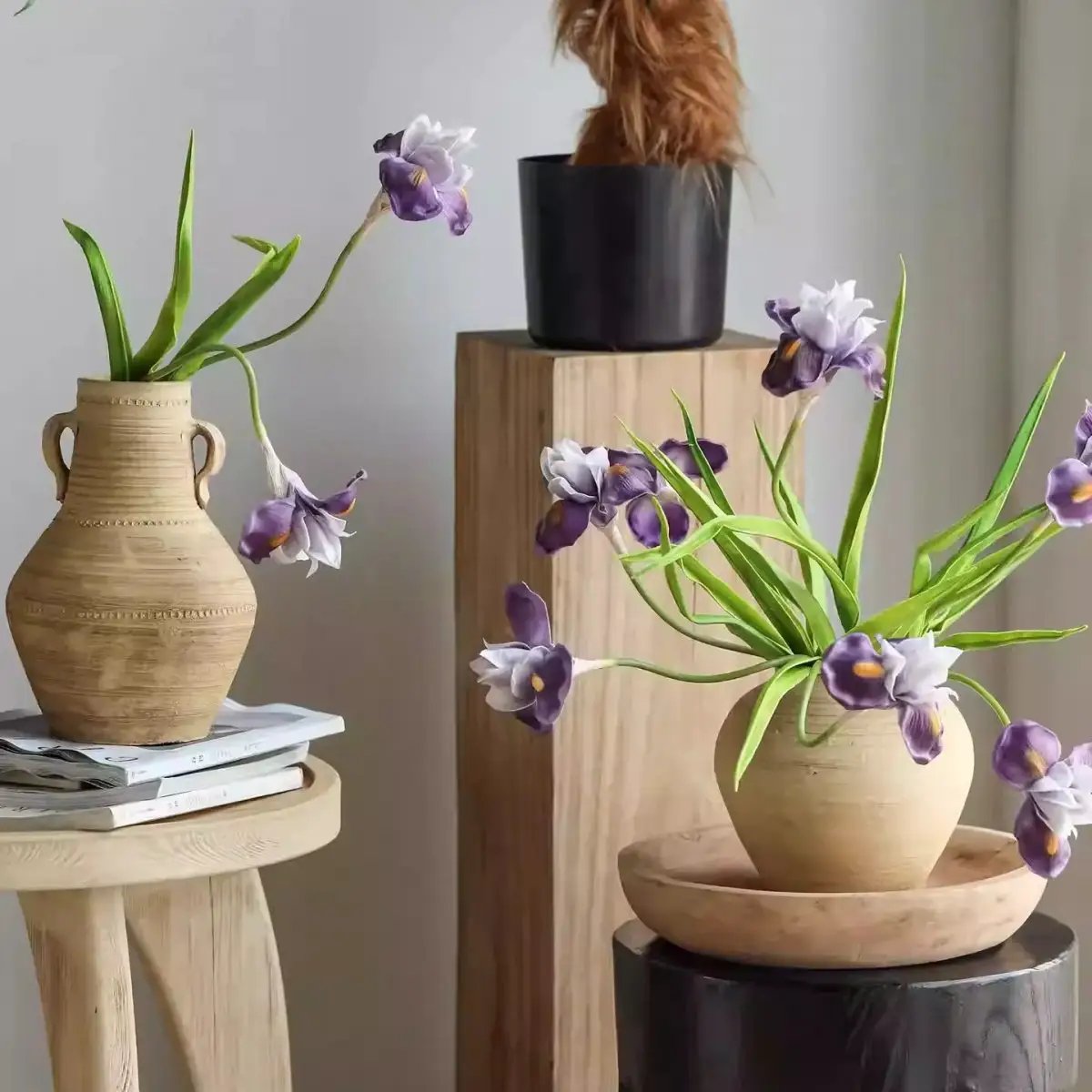 Purple Iris Stem 22" Tall by RusticReach