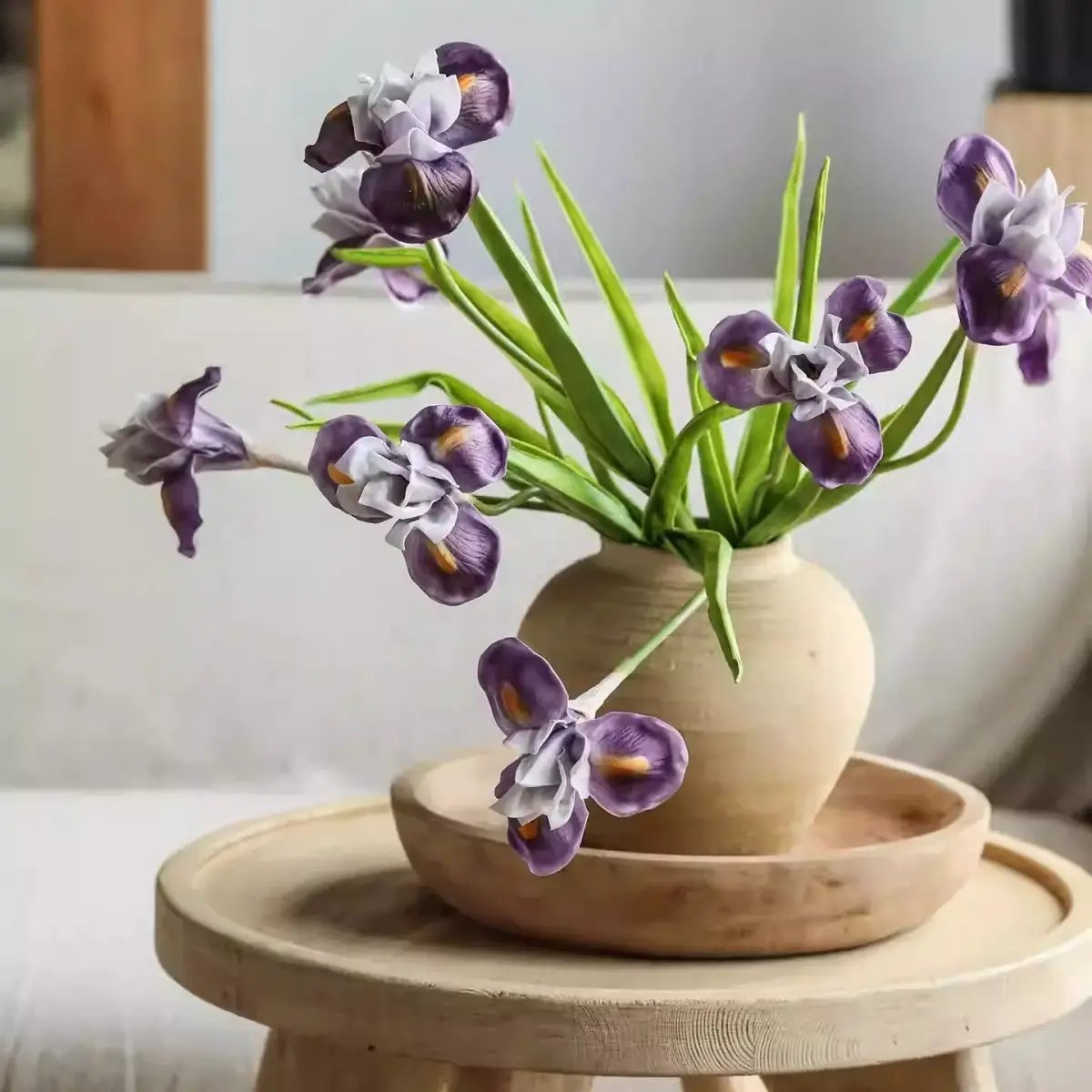 Purple Iris Stem 22" Tall by RusticReach