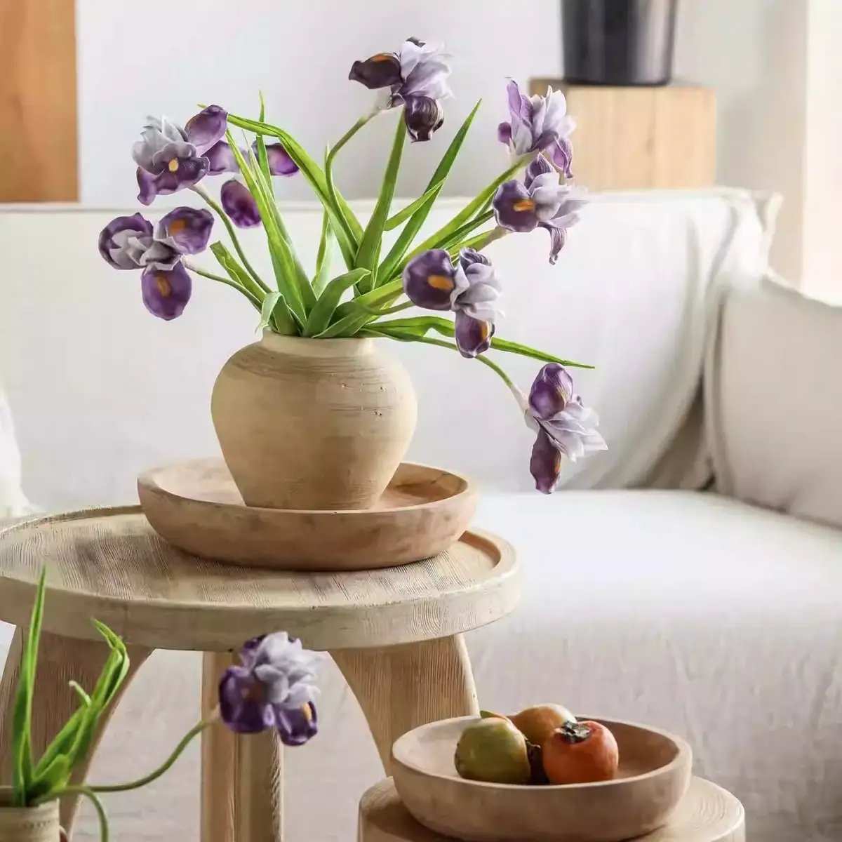 Purple Iris Stem 22" Tall by RusticReach