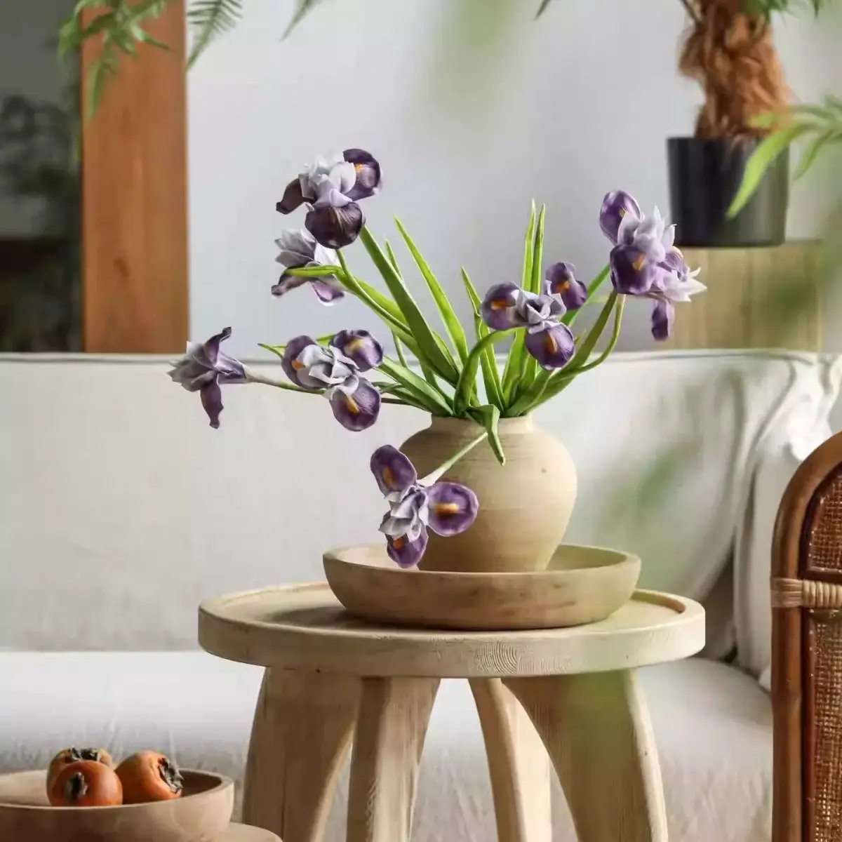 Purple Iris Stem 22" Tall by RusticReach