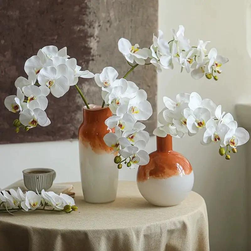 Real Touch Orchid Stem in Various Colors 35" Tall by RusticReach