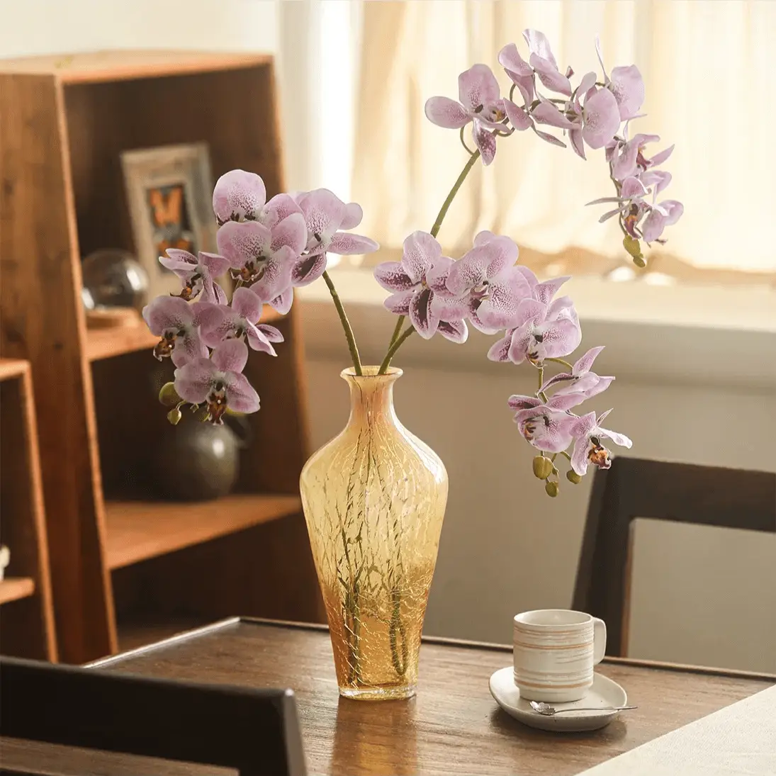 Real Touch Orchid Stem in Various Colors 35" Tall by RusticReach