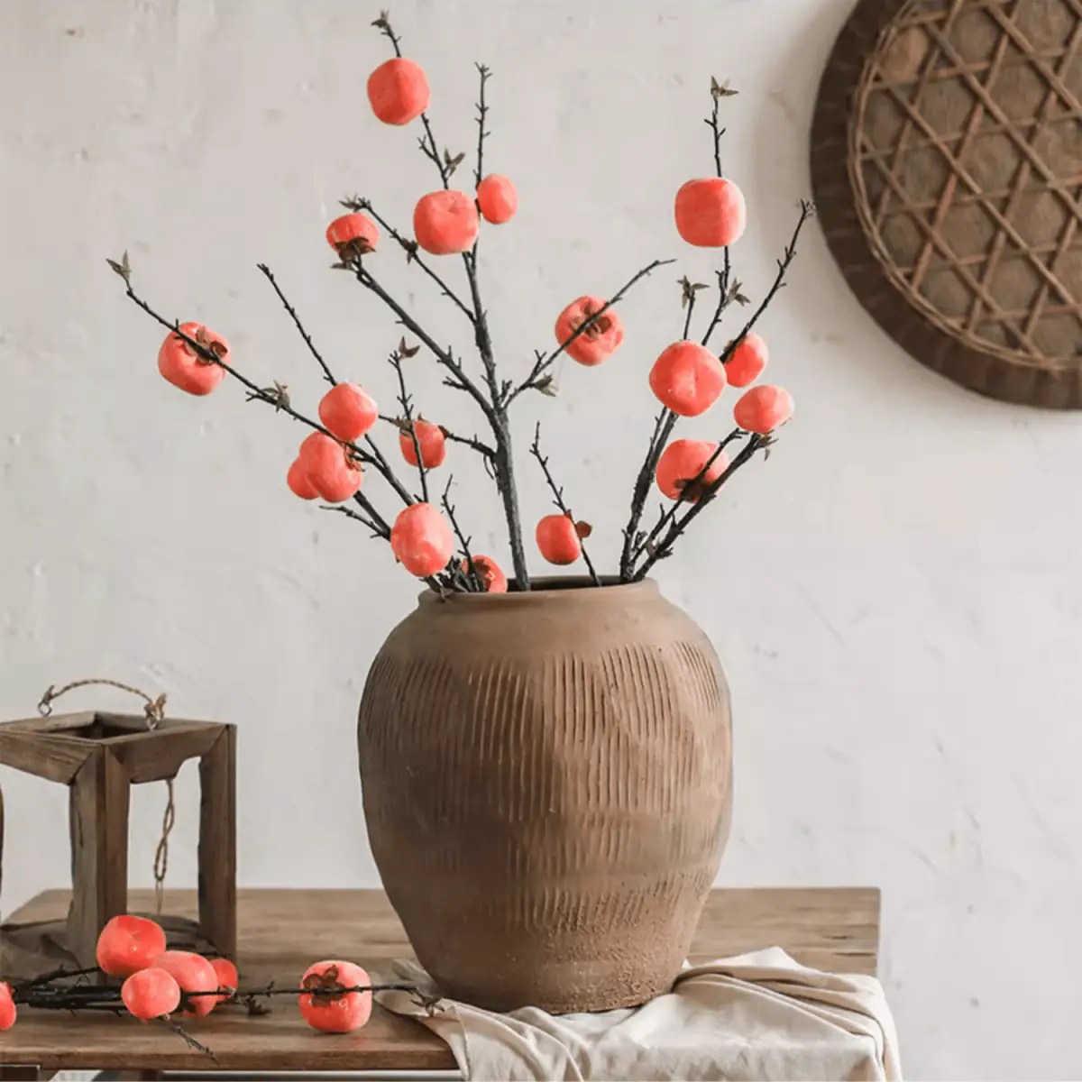 Round Earthenware Brown Pot by RusticReach