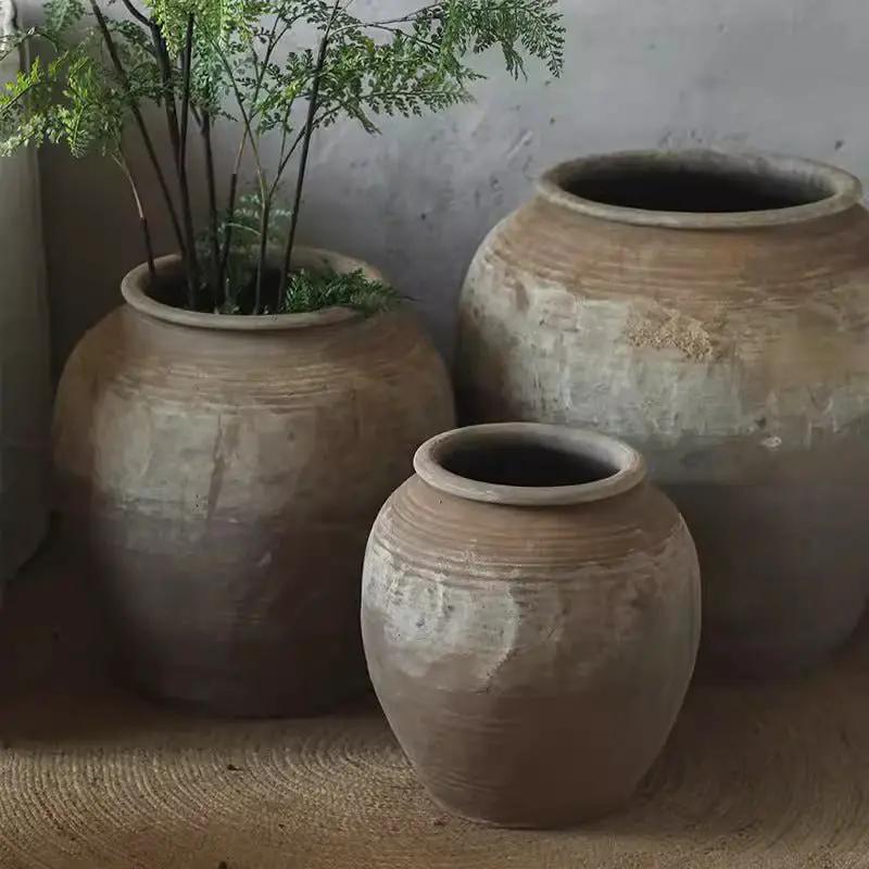 Round Earthenware Pot by RusticReach