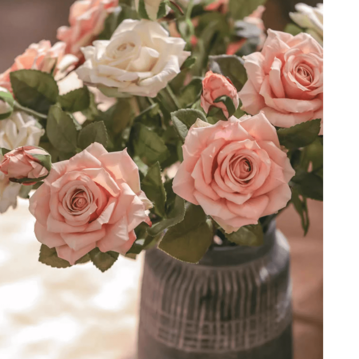 Rolled Edge American Rose Stem 18" Tall by RusticReach