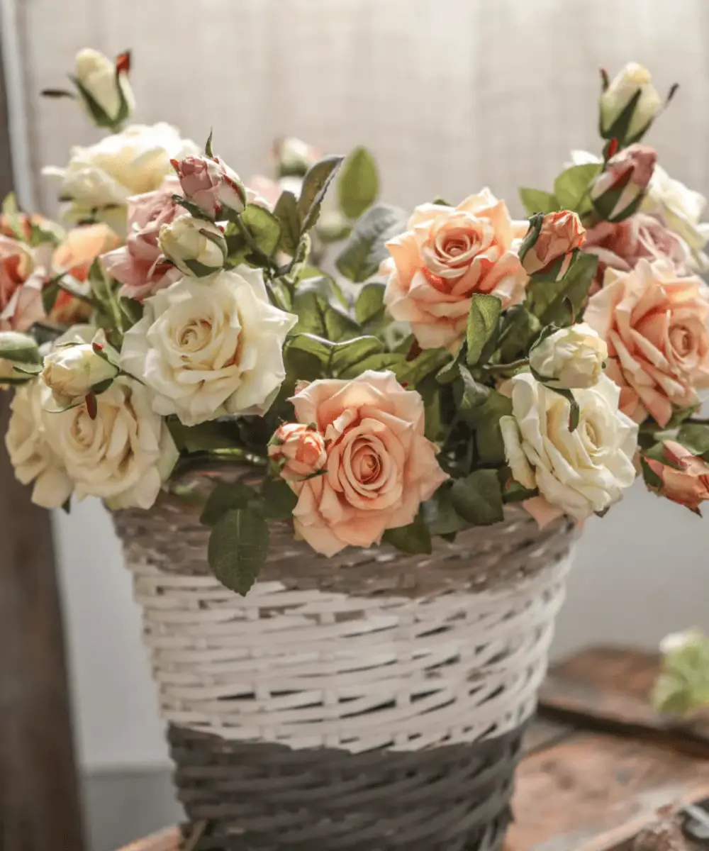 Rolled Edge American Rose Stem 18" Tall by RusticReach