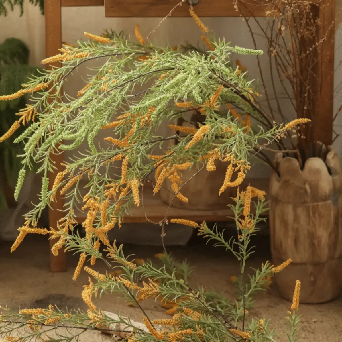 Artificial Large Rosemary Stem 49" Tall by RusticReach