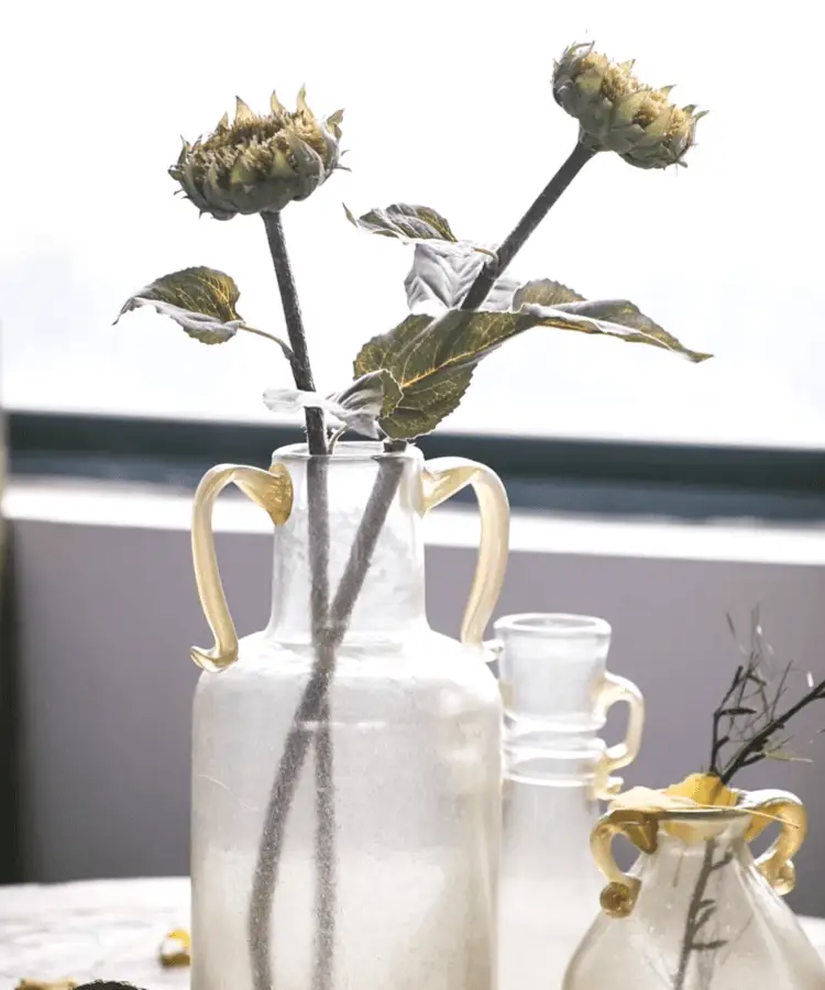 Artificial Small Head Sunflower Stem 23.6" Tall by RusticReach