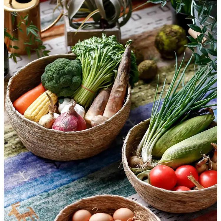 Seagrass Bowl Basket for Storage or Display by RusticReach