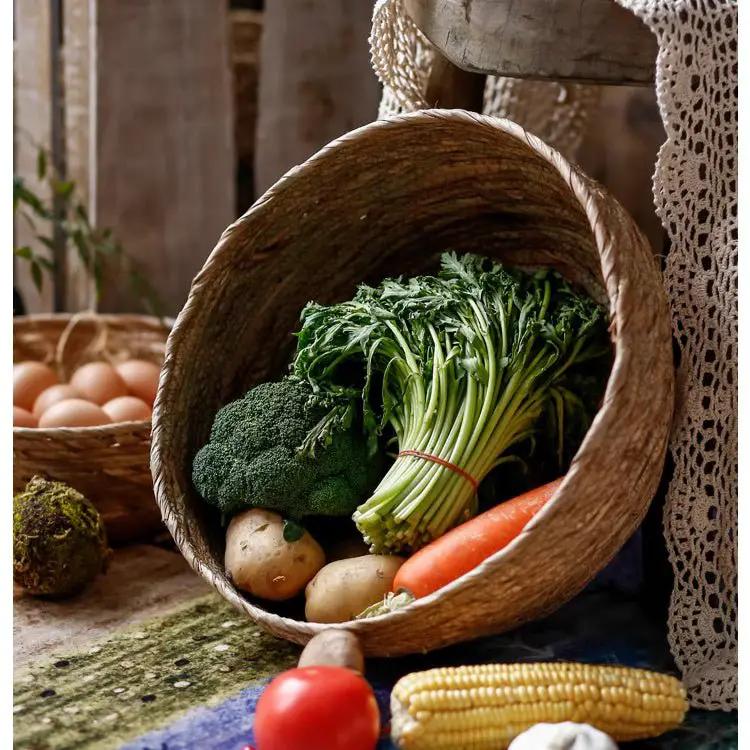 Seagrass Bowl Basket for Storage or Display by RusticReach