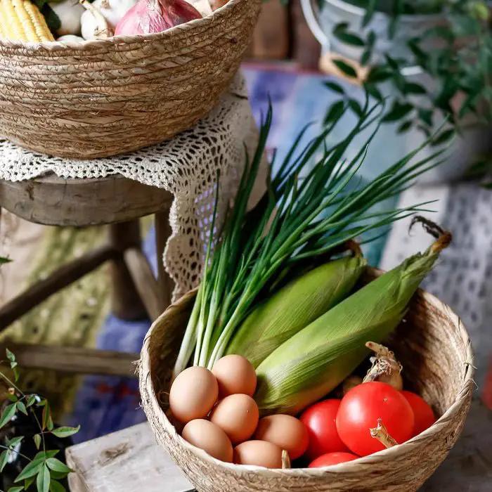 Seagrass Bowl Basket for Storage or Display by RusticReach