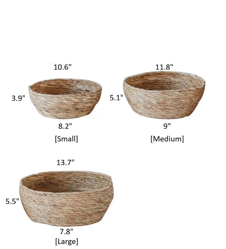 Seagrass Bowl Basket for Storage or Display by RusticReach