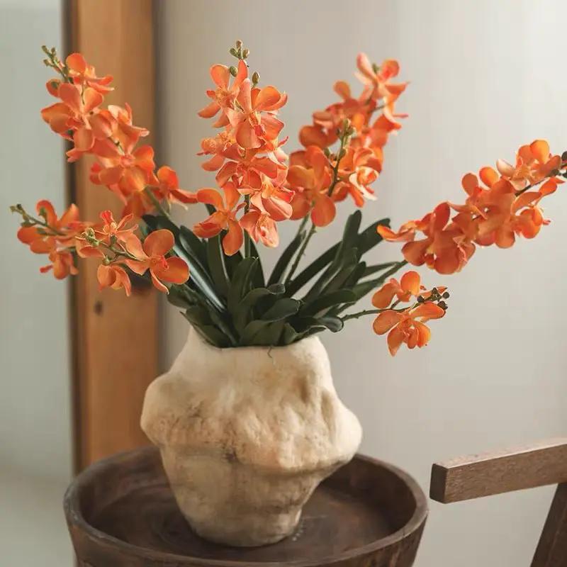 Faux Vanda Orchid Stem 24" Tall by RusticReach