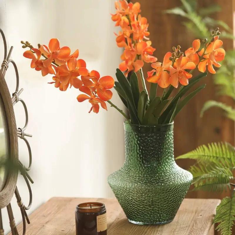 Faux Vanda Orchid Stem 24" Tall by RusticReach