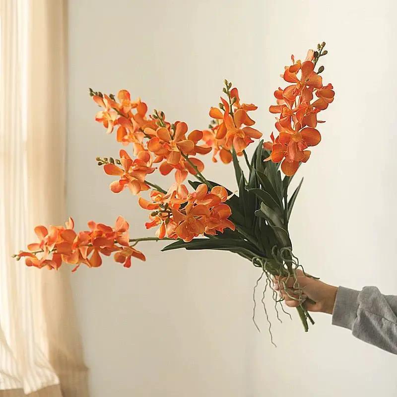 Faux Vanda Orchid Stem 24" Tall by RusticReach