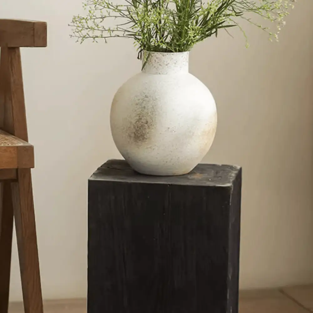 Watertight Coarse Round-Body Ceramic Vase by RusticReach