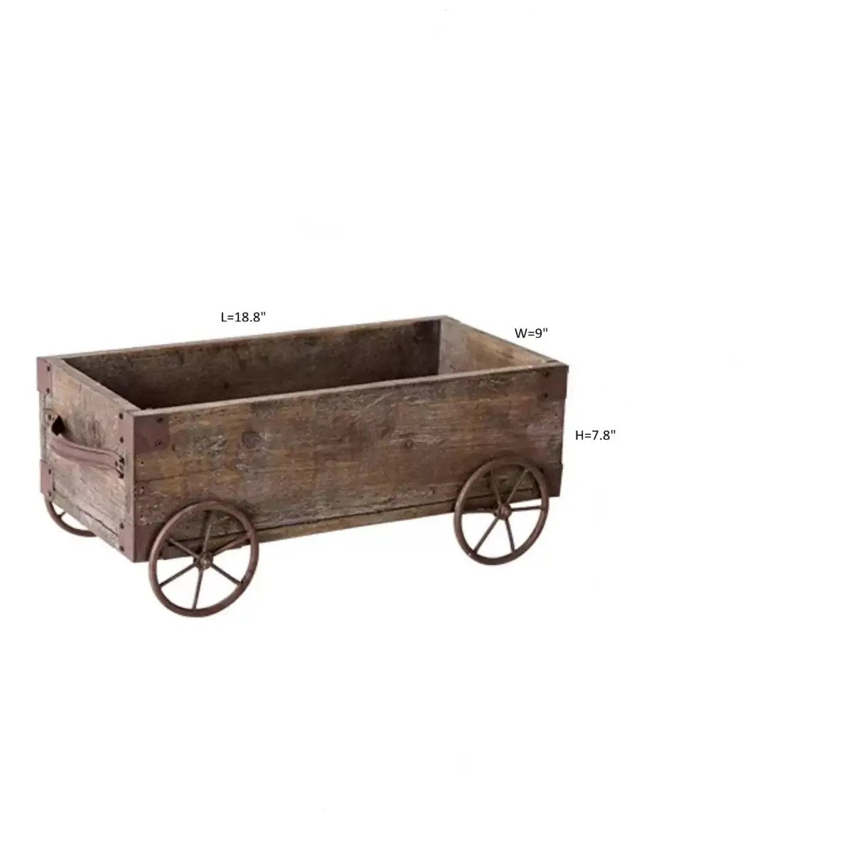 Wooden Wagon Planter Garden Flower Box by RusticReach