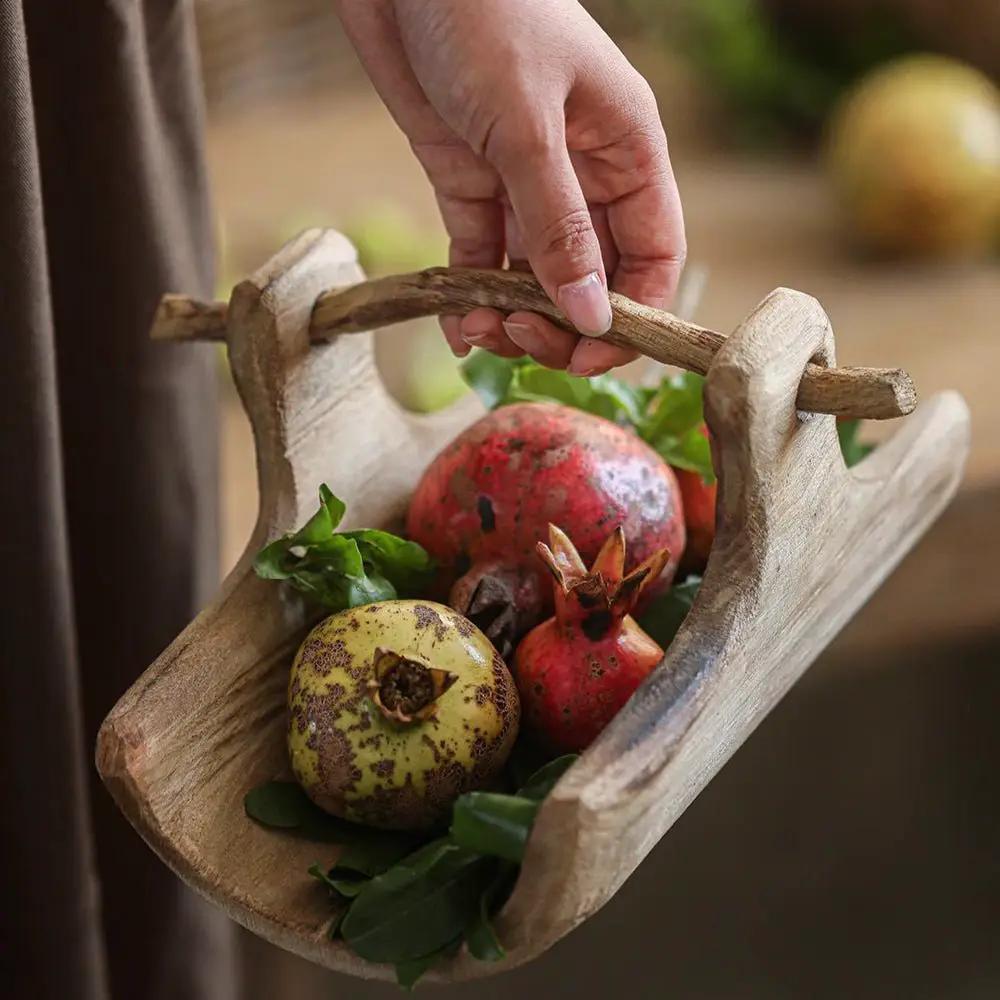 Rustic Wooden Basket Tray by RusticReach