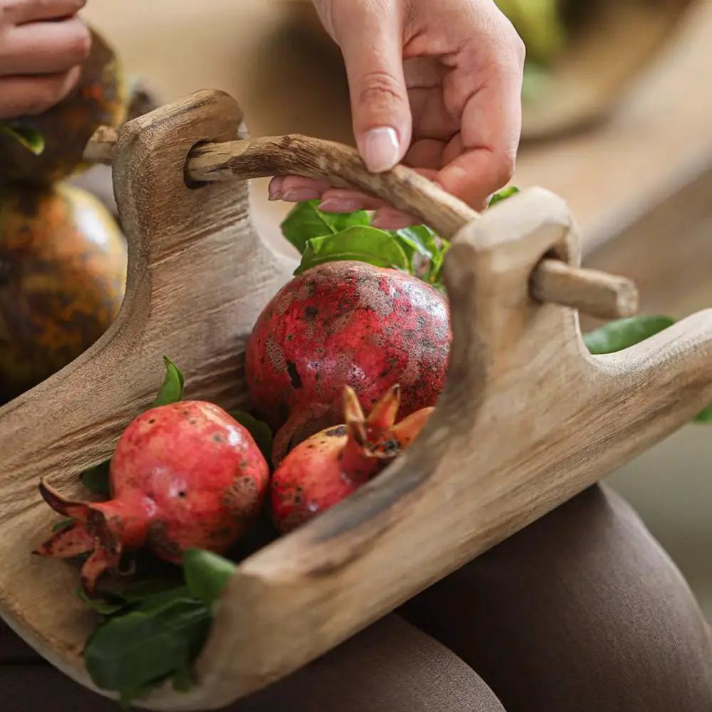 Rustic Wooden Basket Tray by RusticReach